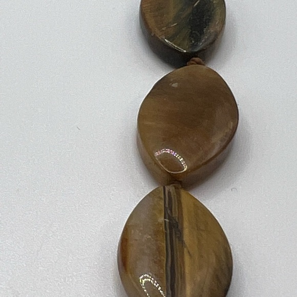 TIGER Eye Oval Brown Stone‎ Necklace - Picture 11 of 11